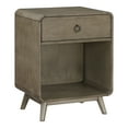 thumbnail image 3 of 24/7 Shop At Home Eliott Mid-Century Storage Wood End Table, Gray, 3 of 11