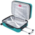 thumbnail image 4 of Wrangler Smart Luggage Cup Holder and USB Port, Teal, 2 Piece Set, 4 of 7