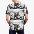 thumbnail image 4 of Balery Yak Printed Men’s Short Sleeve Polo Shirt, Midweight Men's Shirt,Golf Polo shirts -XX-Large, 4 of 9