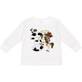 thumbnail image 3 of Inktastic I'm Three-cowboy Riding Horse Birthday Boys Long Sleeve Toddler T-Shirt, 3 of 5