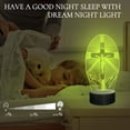 thumbnail image 6 of Jesus Cross 3D Night Light, Christian Illusion Optical Hologram Lamp with 16 Color Changing Remote Control, LED Desk Catholic Decor Birthday Religious Mothers Day Gift for Women Mom, 6 of 9