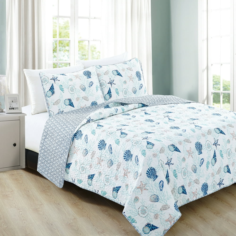 Great Bay Home Bali Collection Coastal Quilt Set