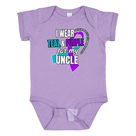 

Inktastic Suicide Prevention I Wear Teal and Purple for My Uncle Gift Baby Boy or Baby Girl Bodysuit