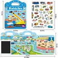 thumbnail image 4 of NOGIS Reusable Sticker Book for Kids 2-4, 3D Jelly Stickers Toddlers Activity Book for Girls Boys Road Trip Toddler Airplane Train Car Travel Essentials Toy (Vehicles), 4 of 7