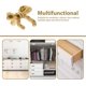 thumbnail image 3 of Gold Bow Knobs for Dresser: Bow Shape Cabinets Knobs Metal Bow Drawer Knobs - 5 Pack, 3 of 5