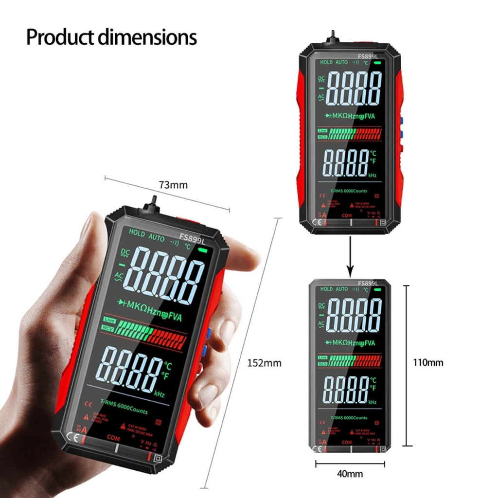 Advanced Digital Multimeter Auto Ranging Accurate Readings For Home Industrial Use