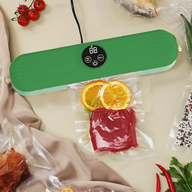TIMIFIS Kitchen Gadgets High Power Lcd Screen Vacuum Sealing Machine Household Fully Automatic Vacuum Packaging Machine Plastic Sealing Machine Pumping Food Vacuum Sealing Machine