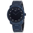 thumbnail image 4 of Movado Men's Bold Large Diamond Analog Quartz 42mm Watch 3600450, 4 of 5