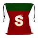 thumbnail image 2 of Bolsa de regalo navideña con cordón, 26 letras, poliéster rojo, 30 x 38 cm | Bolsa reutilizable para dulces navideños, pequeña bolsa para envolver regalos, organizador de decoración festiva, 2 of 6