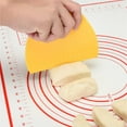 thumbnail image 5 of Dough Scraper Bench Scrapers for Baking, 3-Piece Food-Safe Plastic Dough/Cake/Bread/Pizza Cutters for Kitchen Tools, 5 of 5