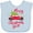 AE-Light Blue, variant on Inktastic Merry Christmas Ya'll with Red Car and Tree Boys or Girls Baby Bib