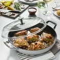 thumbnail image 3 of Staub Cast Iron 3.5-qt Braiser with Glass Lid - White, 3 of 8