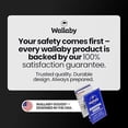 thumbnail image 6 of Wallaby 4-Pack Emergency Mylar Ponchos – Universal Fit Thermal Poncho with 90%+ Heat Retention, Lightweight Rain, Cold, Heat, Emergency Protection + Free Survival Guide (Orange), 6 of 7