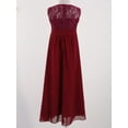 thumbnail image 5 of renvena Flower Girls Dress Floral Lace High Waisted Maxi Skirts Princess Bridesmaid Long Gown, 5 of 7