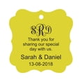 thumbnail image 1 of Darling Souvenir Thank You For Sharing Our Special Day Custom Monogram Initials Hang Tags Personalized Wedding Favor Gift Tags-Yellow-100 Tags, 1 of 1