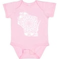 thumbnail image 3 of Inktastic Wisconsin Silhouette Mandala Boys or Girls Baby Bodysuit, 3 of 5