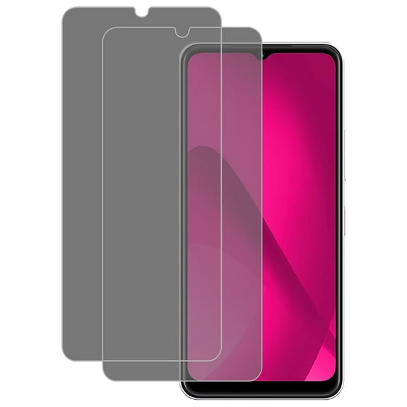 KIQ 2 Pack Privacy Tempered Glass for T-Mobile Revvl 7