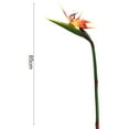 thumbnail image 2 of Silicone Iron Artificial Plants Artificial Bird-of-paradise Flowers Realistic Lifelike Low Maintenance Home Decoration, 2 of 8