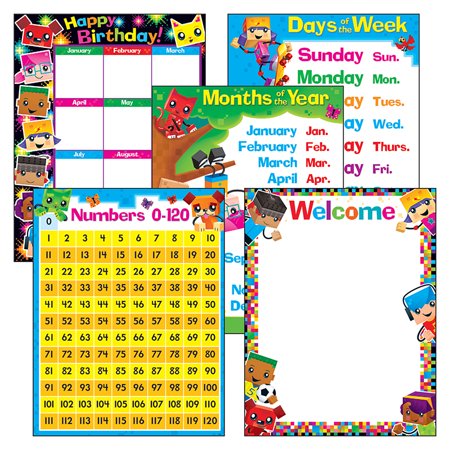 - BLOCKSTARS LEARNING CHARTS COMBO PK CLASSROOM BASICS