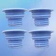 thumbnail image 4 of Tapón Del Fregadero Del Lavabo 4 Uds tubo de drenaje manguera lavabo tapón para fregadero Herramientas de limpieza tubo de drenaje anillos de sellado de alcantarillado, 4 of 6