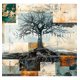 thumbnail image 2 of Cuadro Árbol Dorado Flores, 2 of 4