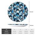 thumbnail image 2 of Picia Sea Turtle Life Pattern Bone China Decorative Plate – Wall Decor with Stand and Adhesive, Elegant Ornament for Living Room, Office, or Entryway-7in, 2 of 6