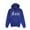 Blue - royalblue, variant on Vlado Mens Lined Logo Hoodie Sweatshirt, Blue, Small