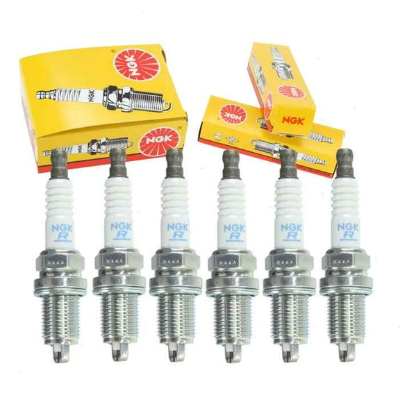6 pc NGK Standard Spark Plugs compatible with Toyota Tundra 3.4L V6 2000-2004