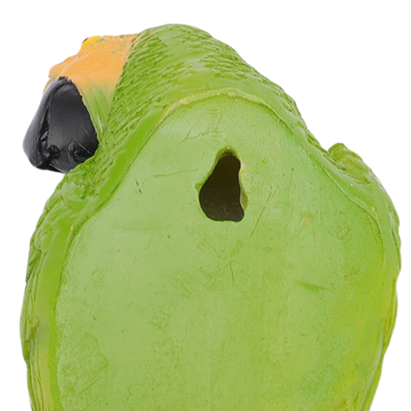 M Buder Lifelike Resin Parrot Statue Tree Hanging Wall Mount Decor for Garden Courtyard Outdoor Sculpture Bird Figurine Left Green (13.78 inches / 35 cm) Weatherproof UV Resistant Yard Art