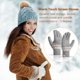 thumbnail image 4 of Guantes cálidos de invierno Moda Mujer Damas Manopla de punto para esquiar (Gris) Likrtyny Para estrenar, 4 of 8