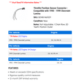 thumbnail image 2 of Throttle Position Sensor Connector - Compatible with 1990 - 1999 Chevy Lumina 1991 1992 1993 1994 1995 1996 1997 1998, 2 of 2