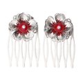 thumbnail image 3 of 2 peinetas para el pelo de novia china antigua, pasadores deslizantes con Clip, fiesta de disfraces rojo Yuyangstore Peine chino para el cabello Boda lateral, 3 of 8