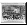 thumbnail image 2 of Historic Framed Print, The first African church, Richmond, Virginia. Interior of the church, from the western wing.drawn by W.L. Sheppard., 17-7/8" x 21-7/8", 2 of 9