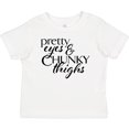 thumbnail image 3 of Inktastic Pretty Eyes and Chunky Thighs Boys or Girls Baby T-Shirt, 3 of 5
