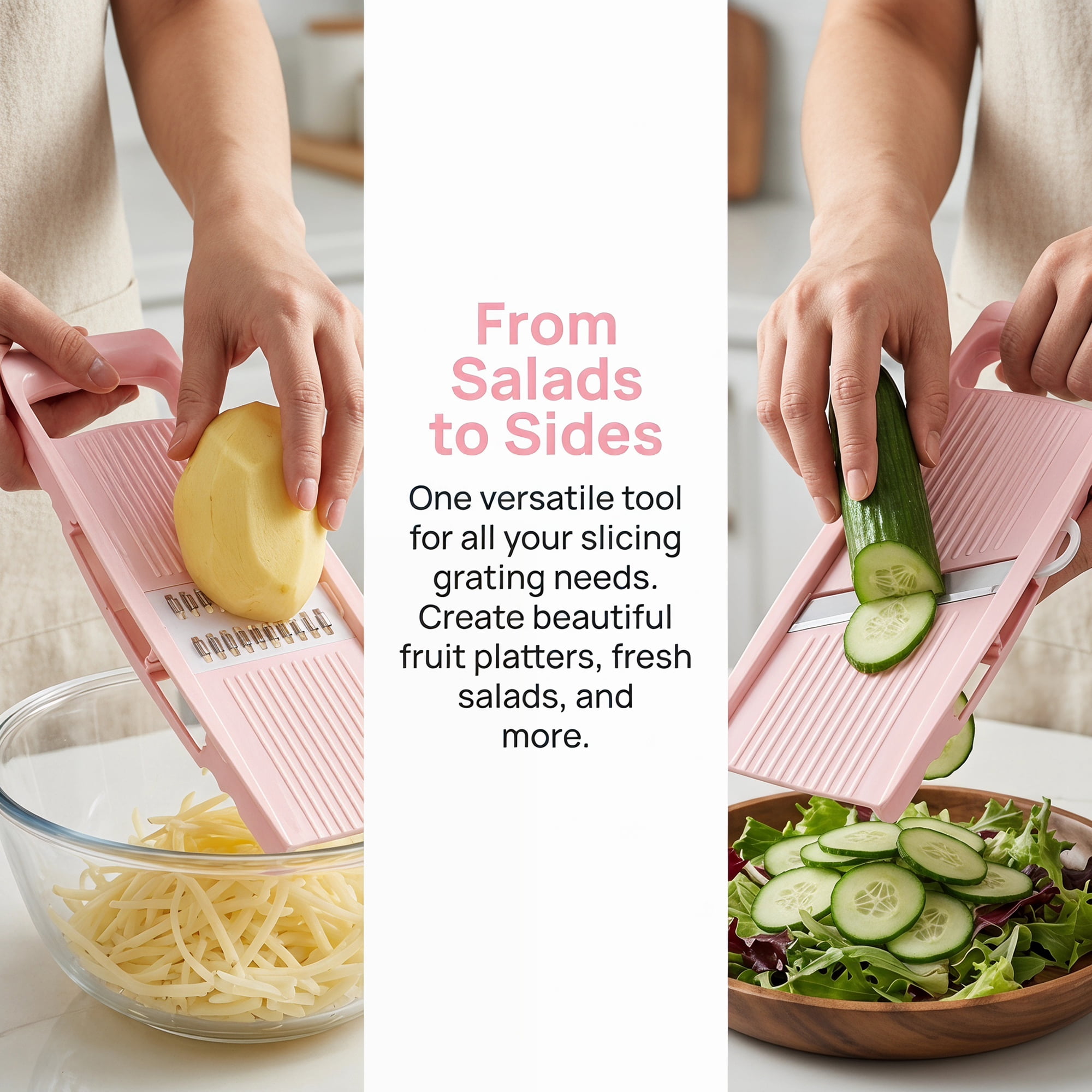 Unique Bargains  Professional Mandoline Slicer for Home Chefs 7 in 1(B) 10.9"x3.9"