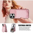 thumbnail image 5 of Phone Case for iPhone 15 Pro Max 6.7 inch Wallet Cover with Screen Protector and Mirror Card Holder Crossbody Strap Cell iPhone15promax 5G i Phone15Max Plus iPhone15 ProMax Women Men Rose gold, 5 of 14