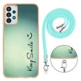 thumbnail image 5 of for Samsung Galaxy A33 5G Crossbody Strap Phone Case, Anti-Fall Pattern Clear Design Transparent Soft & Flexible TPU Drop and Shockproof Protective Cover with Adjustable Nylon Neck Strap, Keep Smile, 5 of 7