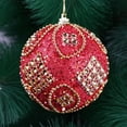 thumbnail image 4 of Fiudx Adorno Navideño de Cadena de Cuentas, Diseño de Purpurina Morada Brillante, Espuma Duradera, Detalles de Diamantes de Imitación, Versátil para Colgar, Ideal para Árbol de Navidad o Como Adorno, 4 of 6