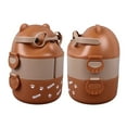 thumbnail image 1 of Portable Bento Lunch Box, 2 Layer Containers for School, Work, Camping - Bear Shape, Excellent Thermal Insulation, Muti Purpose, 1 of 8
