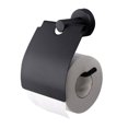 thumbnail image 2 of Soporte de papel higiénico de acero inoxidable Soporte de rollo de papel higiénico montado en la pared para baño, acabado cepillado con cubierta de agua Ormromra 2035010-3, 2 of 9