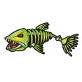 thumbnail image 2 of 2 Pieces Fish Mouth Stickers Skeleton Fish Stickers Fishing Boat Canoe Kayak Graphics Accessories, 2 of 6