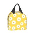 thumbnail image 3 of Bolsa de almuerzo aislante Carati White Aster Daisy Yellow para mujer, 3 of 9