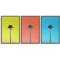 IDEA4WALL 3 Piece Canvas Wall Art Tropical Palm Trees Canvas Prints Framed Wall Art Decor