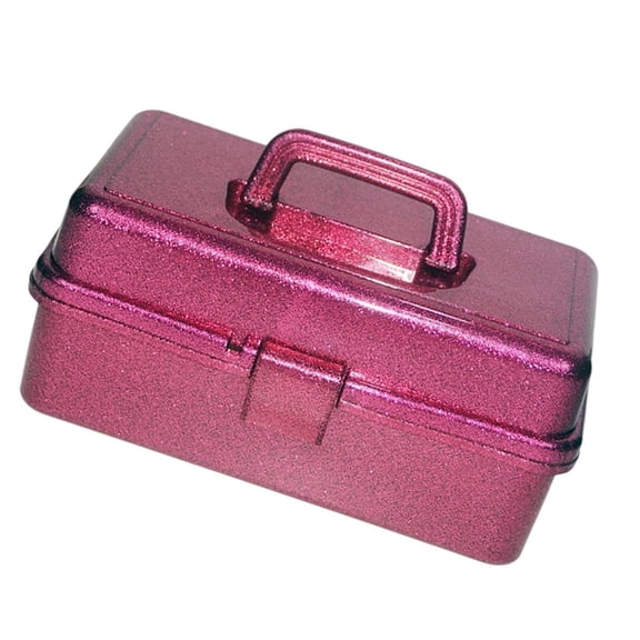 Clearance Under $9.99! 1Pc 3-Layer Foldable Storage Box with Handle for Makeup, Crafts (A, A)