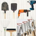 thumbnail image 5 of Tool Wall Mount, Space-Saving Y-Shaped Vinyl Coated Hooks, Heavy Duty, Perfect for Hanging Various Tools and Equipment, Easy Installation into Wood Walls, Supports Up to 15 Pounds, 5 of 5