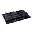 thumbnail image 1 of Nuur - Parrilla de Gas Empotrable Pro 5 Quemadores, Cocina Inteligente con WiFi y Display LCD, Vidrio Templado, Perillas Iluminadas, Conexión Automática con Campana, Gas LP, Negro Mate, 1 of 7