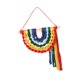 thumbnail image 1 of Preciosa decoración de macramé con borlas tejidas colgantes de arcoíris para el hogar, el dormitorio y el aula., 1 of 9