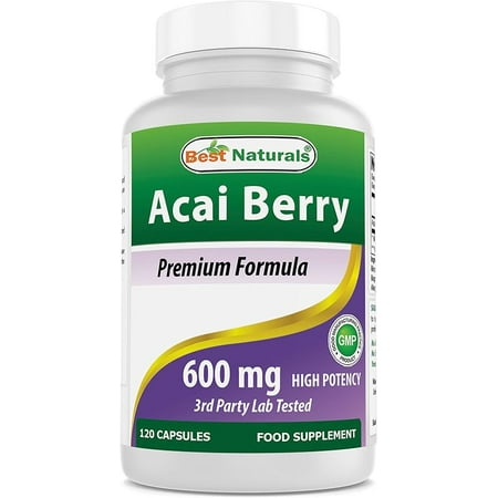 Best Naturals Acai Berry 600 mg 120 Capsules