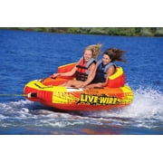 AIRHEAD AHLW-2 Live Wire 2 Inflatable 1-2 Rider Boat Towable Lake Water Tube