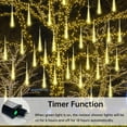 thumbnail image 2 of Luces navideñas Aluan Meteor Shower Rain 720 LED de color blanco cálido, 2 of 7